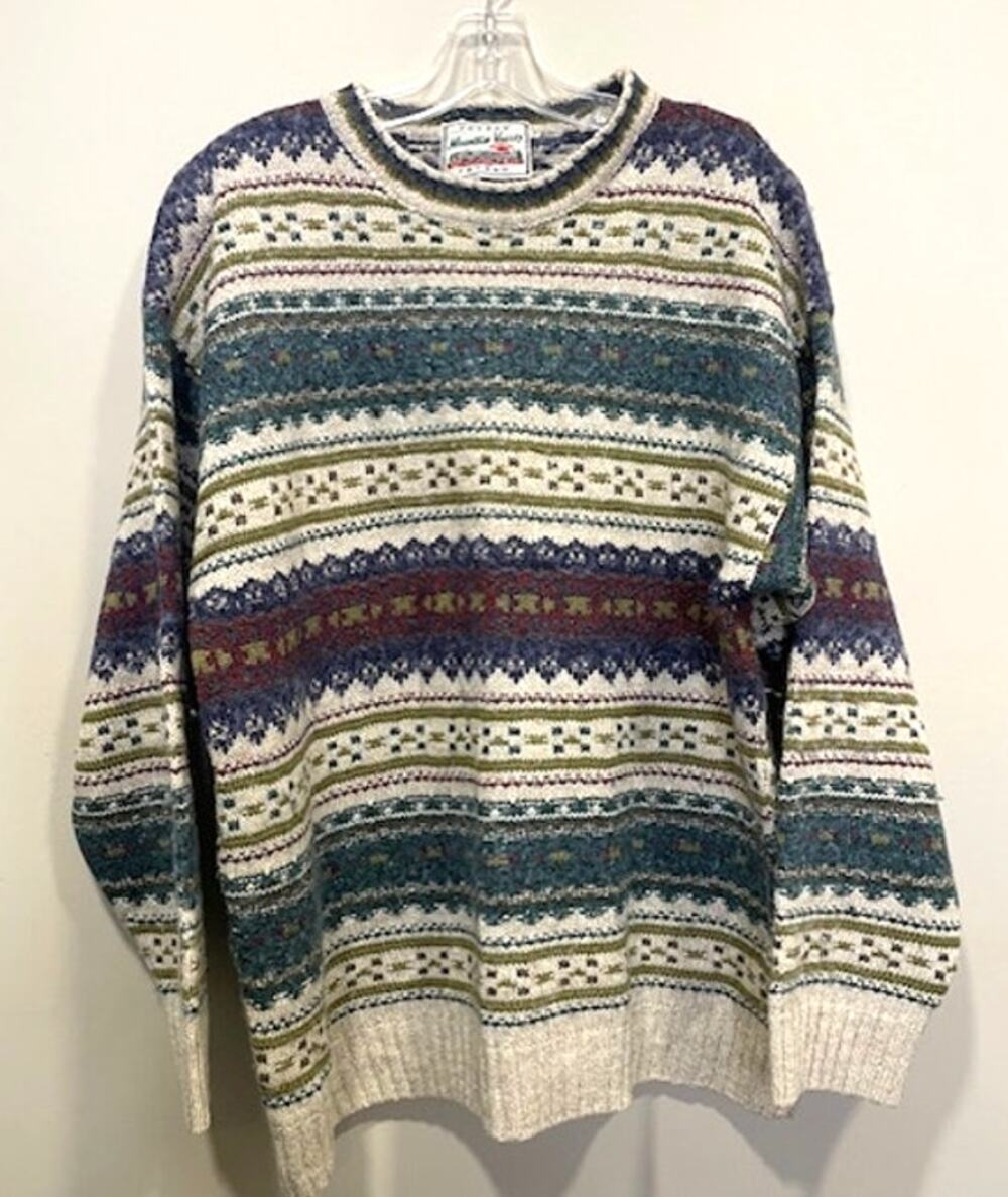 Mountain Valley Fryday Team Wool/Alpaca/Silk Blend Sweater L Vintage